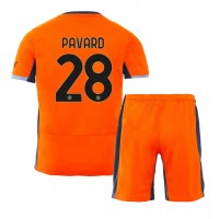 Fotbalové Dres Inter Milan Benjamin Pavard #28 Dětské Alternativní 2023-24 Krátký Rukáv (+ trenýrky)
